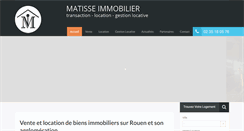 Desktop Screenshot of matisse-immo.com