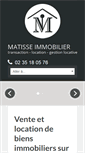 Mobile Screenshot of matisse-immo.com